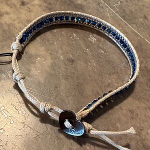Blue Crystal Wrap Bracelet by Bella Ryann